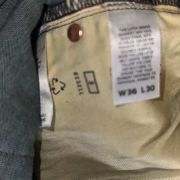 Lucky brand athletic straight jeans 410 36 X 30 dark blue - Picture 10 of 11